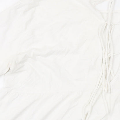 Womens UK Size L H&M White Basic T-Shirt
