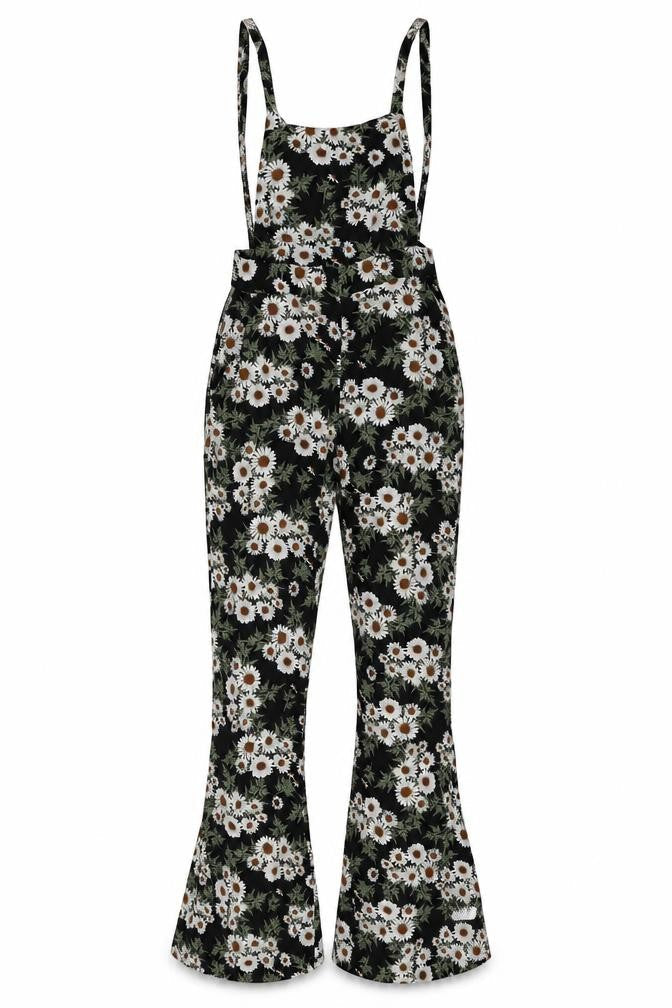 Womens UK Size 6 Nasty Gal One-Piece Black Dungaree