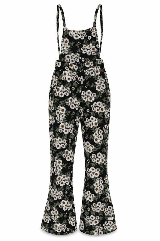 Womens UK Size 6 Nasty Gal One-Piece Black Dungaree