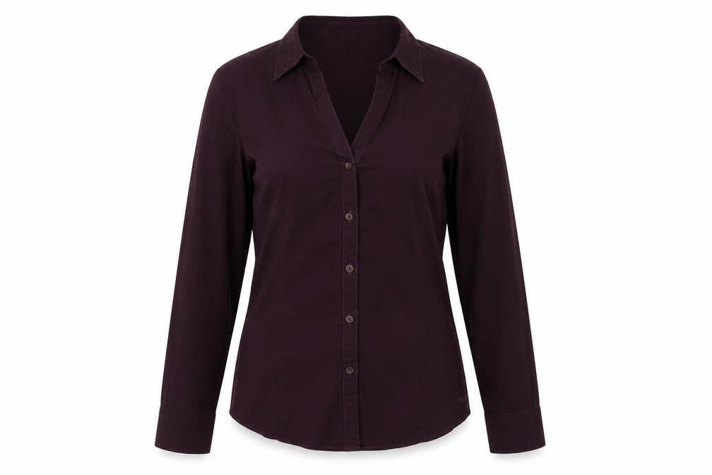 Womens UK Size 12 MORE & MORE Purple Basic Button-Up