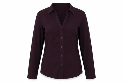 Womens UK Size 12 MORE & MORE Purple Basic Button-Up