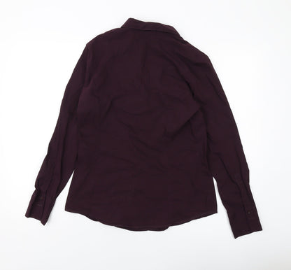 Womens UK Size 12 MORE & MORE Purple Basic Button-Up
