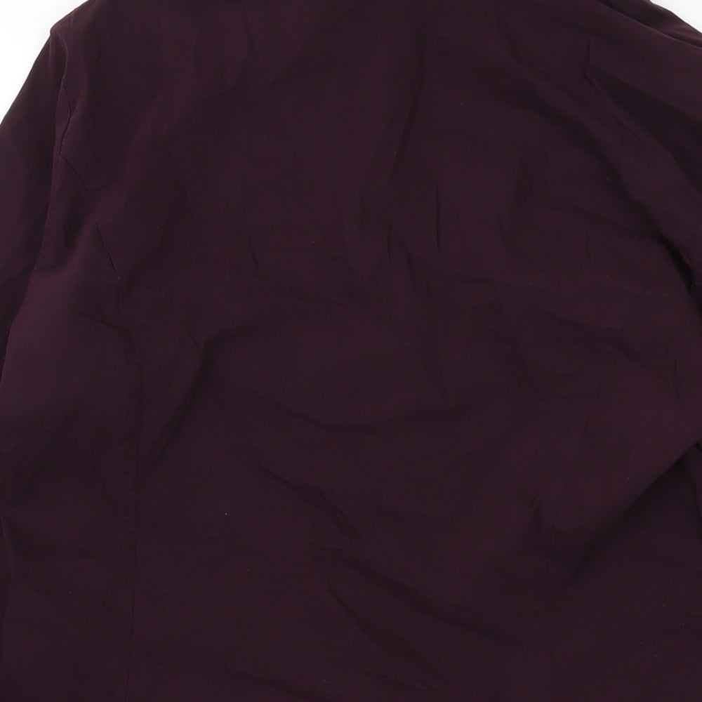 Womens UK Size 12 MORE & MORE Purple Basic Button-Up