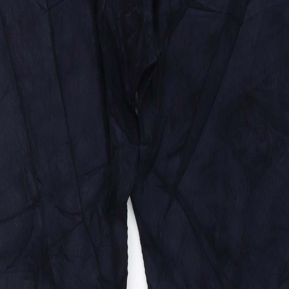 Garfield & Marks Mens Blue Cotton Trousers Size 32 in L29 in Regular Button