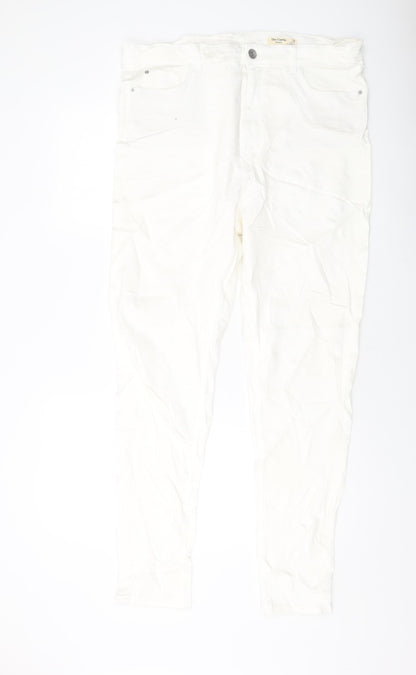 Womens UK Size 18 Marks and Spencer Regular Fit Skinny Ivory Jeans