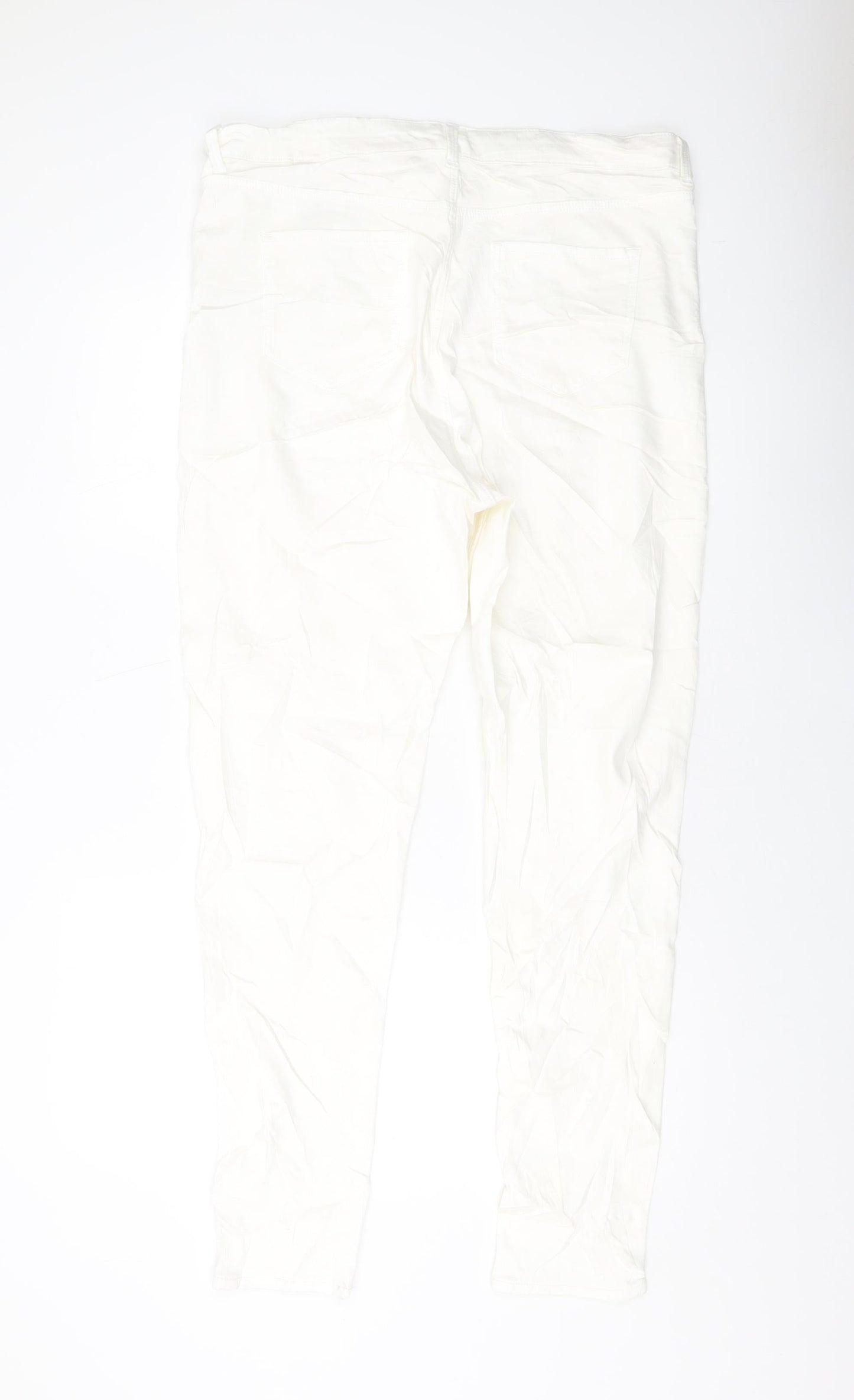 Womens UK Size 18 Marks and Spencer Regular Fit Skinny Ivory Jeans