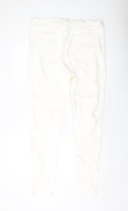 Womens UK Size 18 Marks and Spencer Regular Fit Skinny Ivory Jeans
