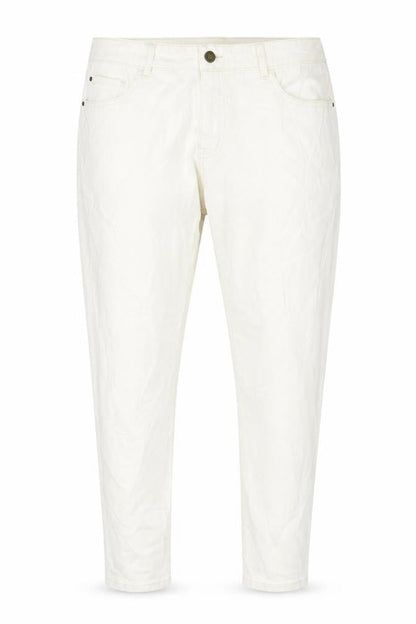 Marks & Spencer Womens Ivory Cotton Skinny Jeans Size 22 L30 in Regular Button
