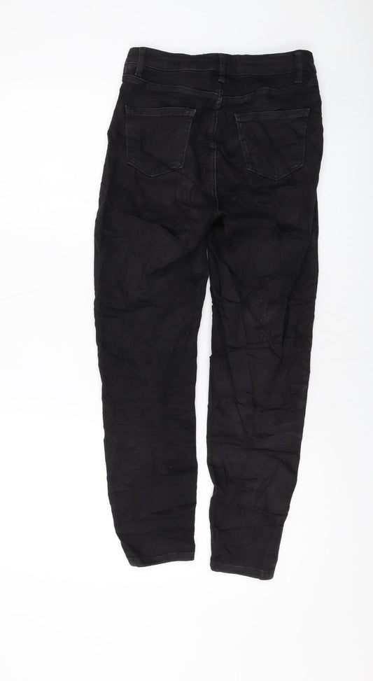 New Look Womens Black Cotton Skinny Jeans Size 10 L24 in Regular Button