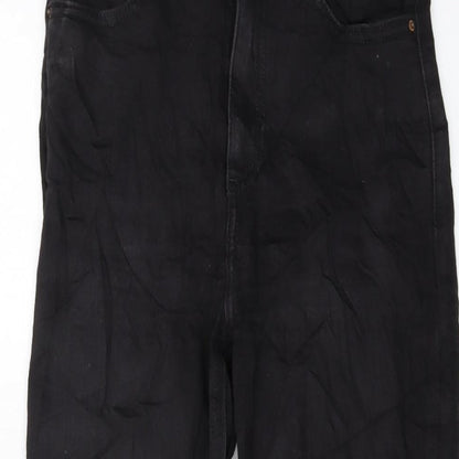 New Look Womens Black Cotton Skinny Jeans Size 10 L24 in Regular Button
