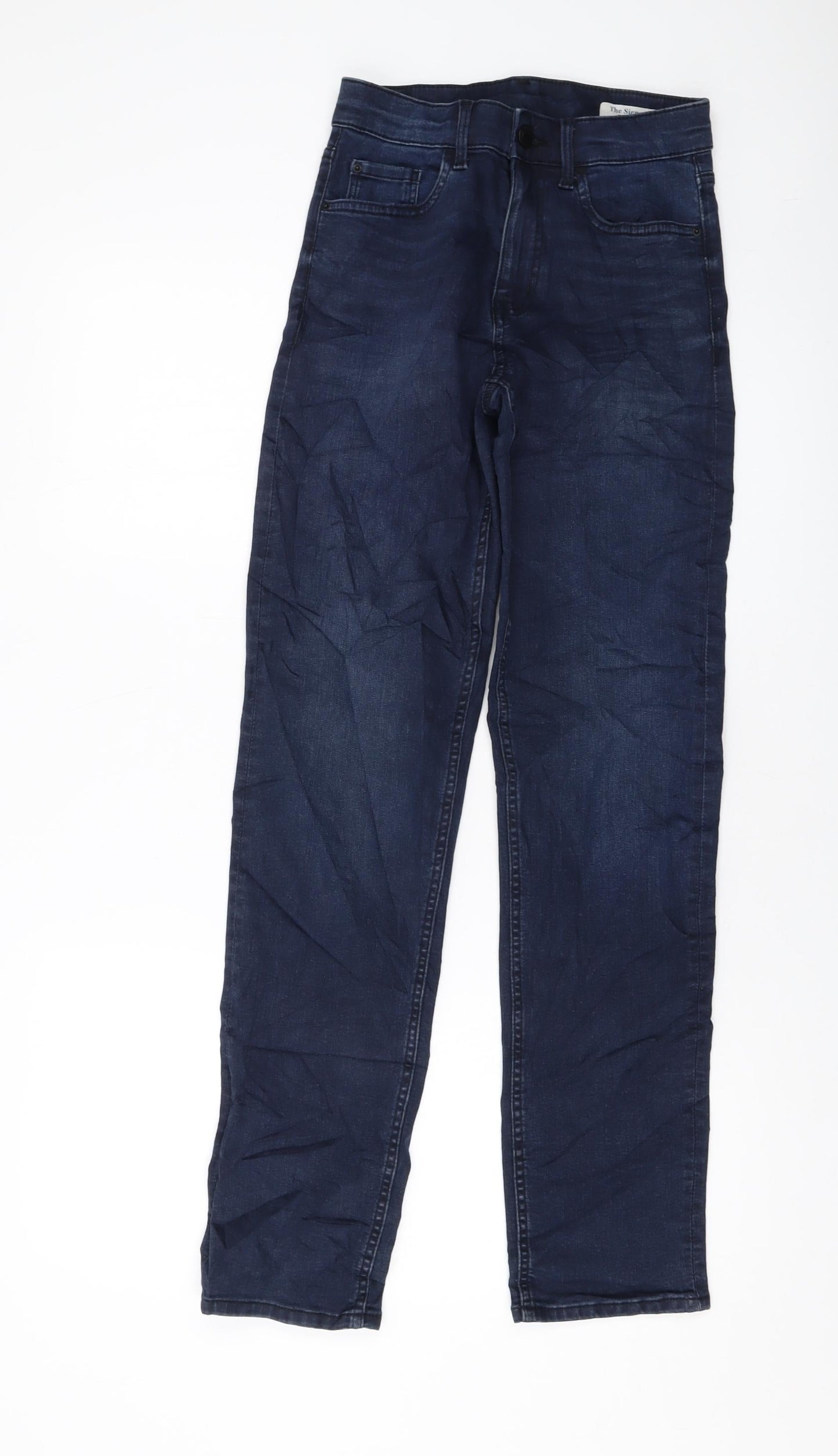 Womens UK Size 6 Marks and Spencer Regular Fit Straight Blue Jeans