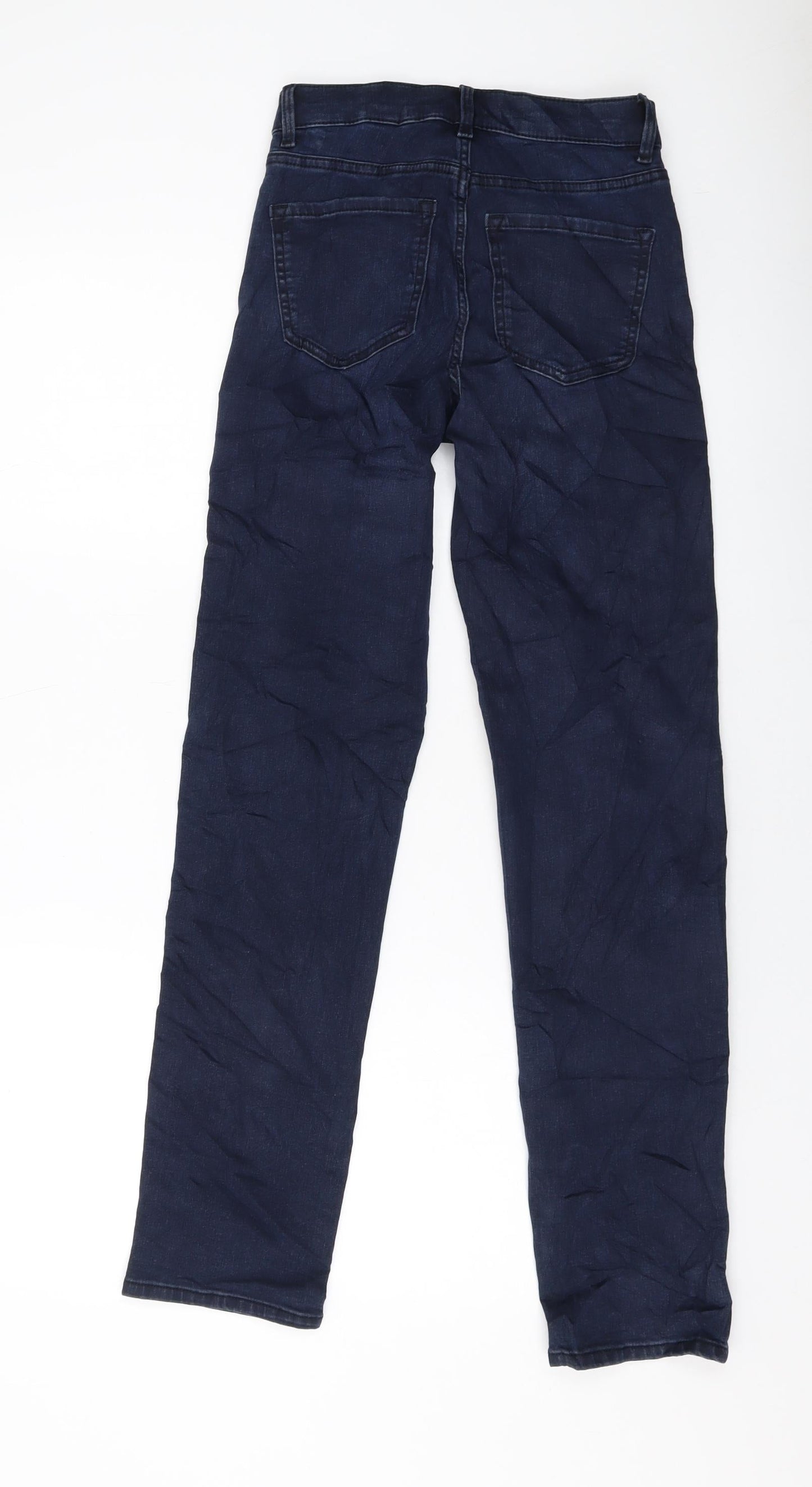 Womens UK Size 6 Marks and Spencer Regular Fit Straight Blue Jeans