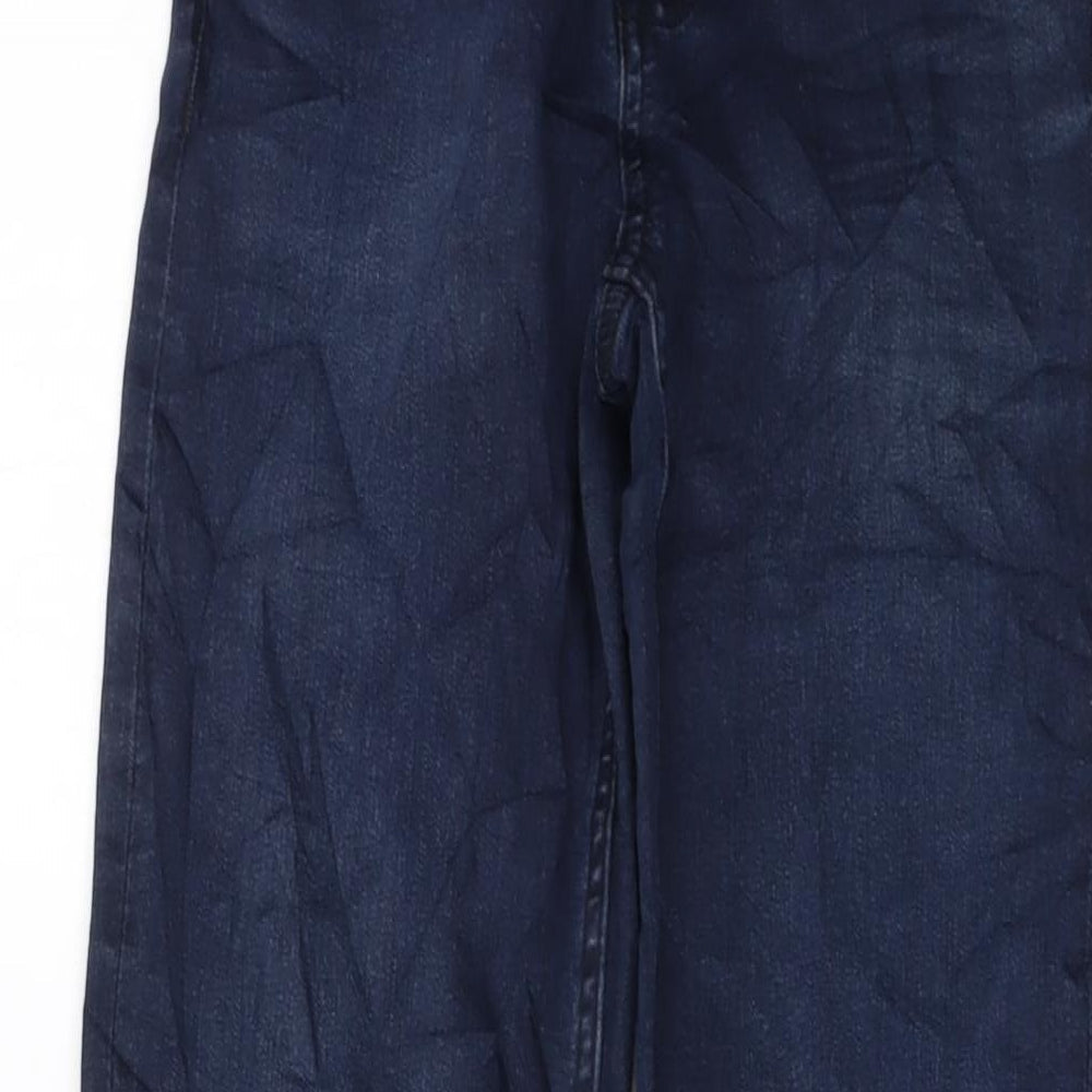 Womens UK Size 6 Marks and Spencer Regular Fit Straight Blue Jeans