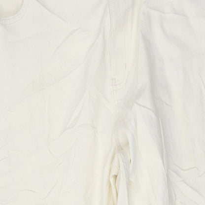 Womens UK Size 24 Marks and Spencer Regular Fit Mom Ivory Jeans