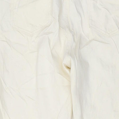 Womens UK Size 24 Marks and Spencer Regular Fit Mom Ivory Jeans