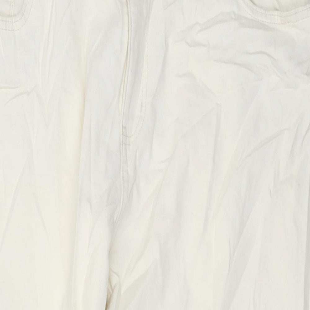 Womens UK Size 22 Marks and Spencer Slim Fit Mom Ivory Jeans