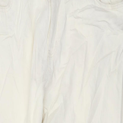 Womens UK Size 22 Marks and Spencer Slim Fit Mom Ivory Jeans