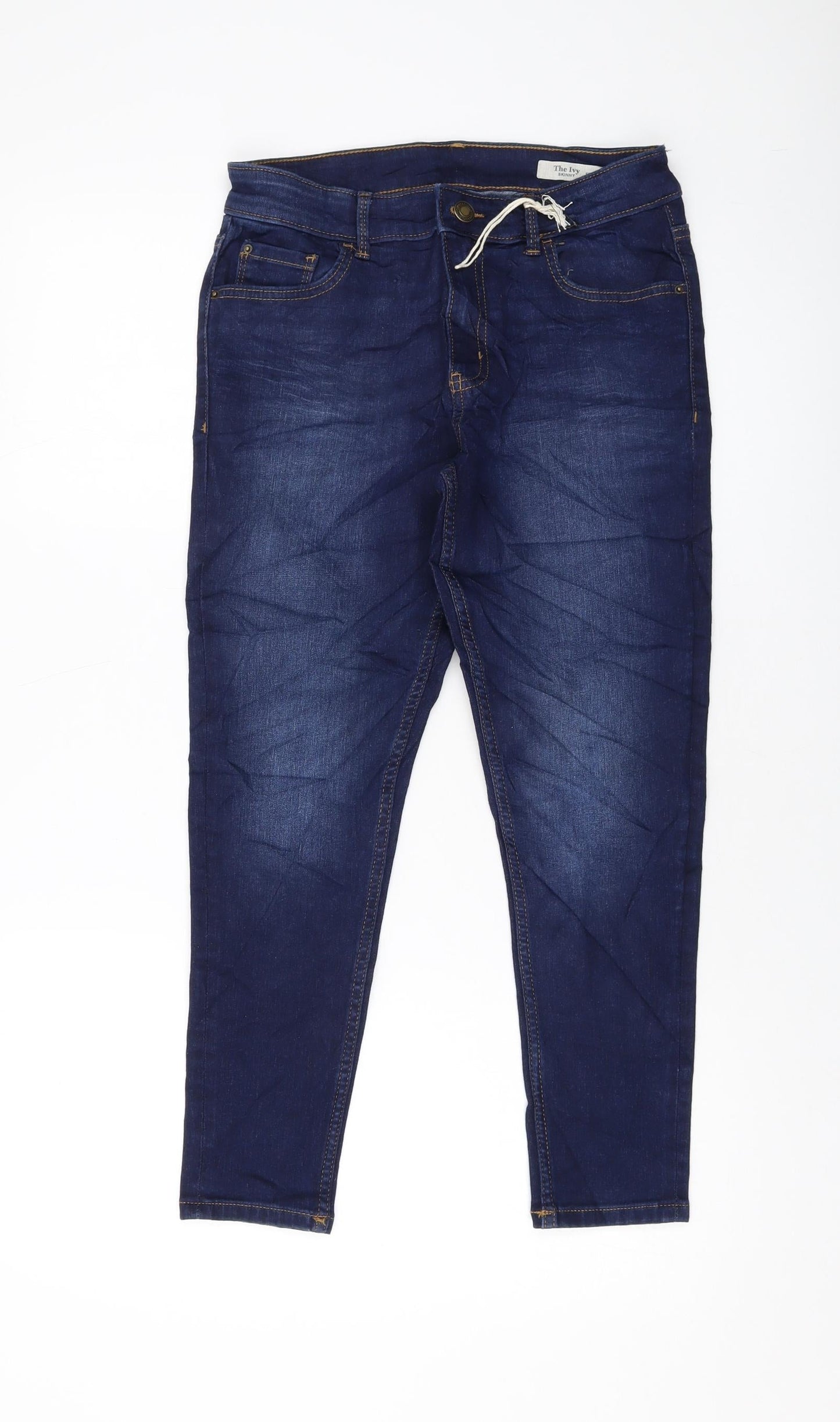 Womens UK Size 10 Marks and Spencer Regular Fit Skinny Blue Jeans