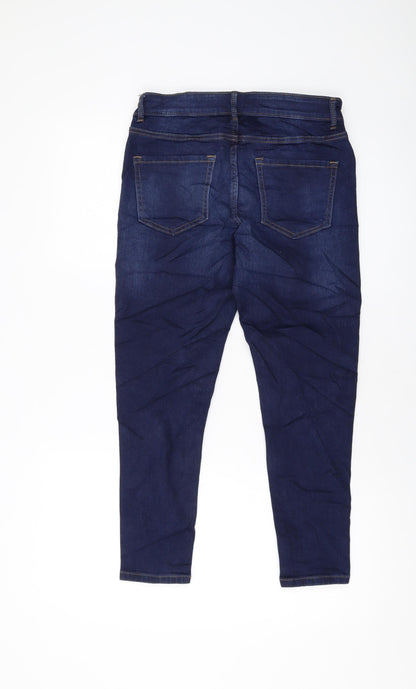 Womens UK Size 10 Marks and Spencer Regular Fit Skinny Blue Jeans