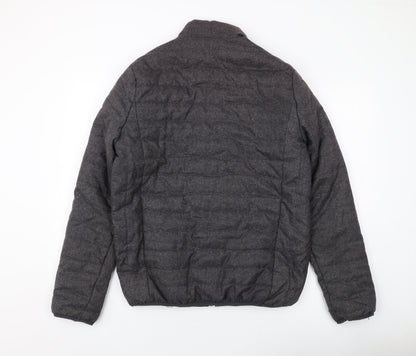Mens UK Size M Brave Soul Grey Puffer Jacket