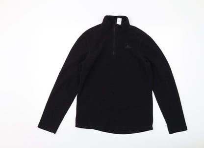 Quechua Womens Black Polyester Pullover Sweatshirt Size S Zip