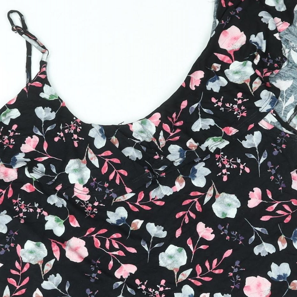 Womens UK Size 16 Very Black Basic Blouse