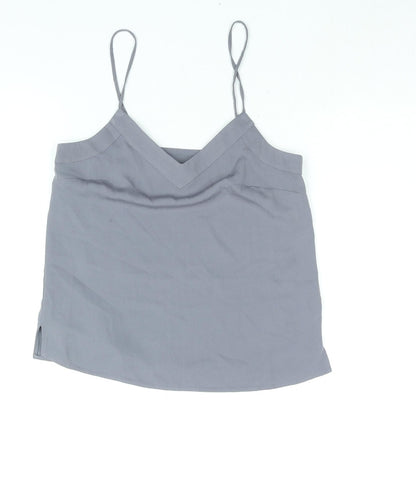 Womens UK Size 6 Topshop Grey Camisole Blouse