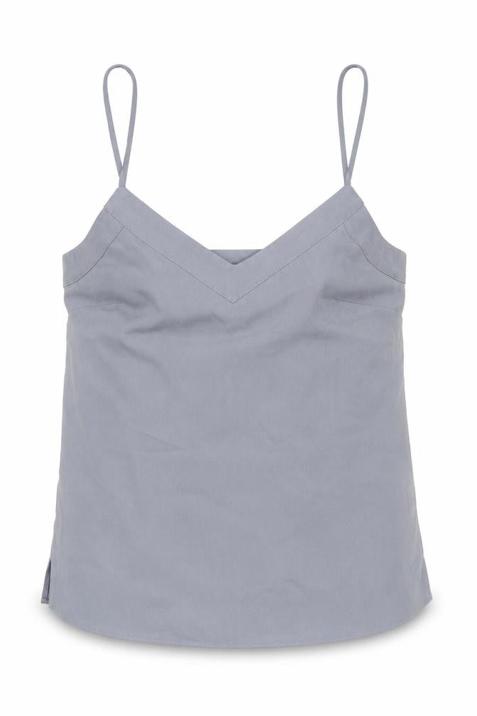 Womens UK Size 6 Topshop Grey Camisole Blouse