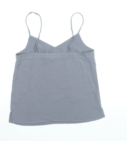Womens UK Size 6 Topshop Grey Camisole Blouse