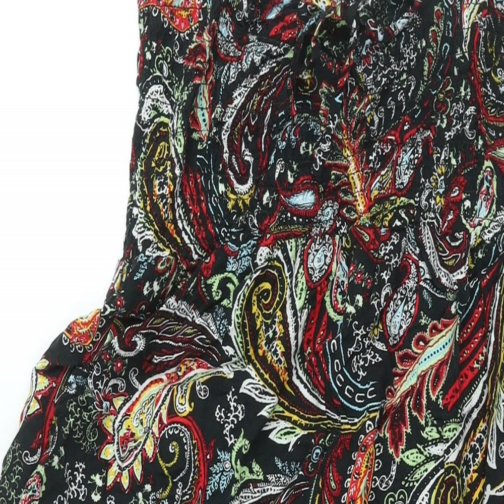 Marks and Spencer Womens Multicoloured Paisley Viscose Maxi Size 14 Halter Pullover