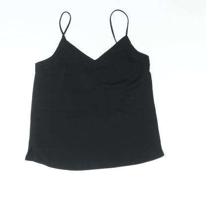 Womens UK Size 6 Topshop Black Camisole Blouse