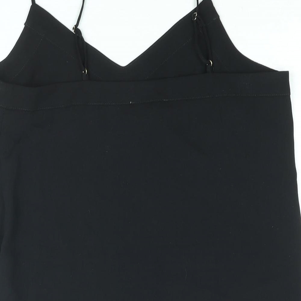 Womens UK Size 6 Topshop Black Camisole Blouse