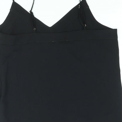Womens UK Size 6 Topshop Black Camisole Blouse