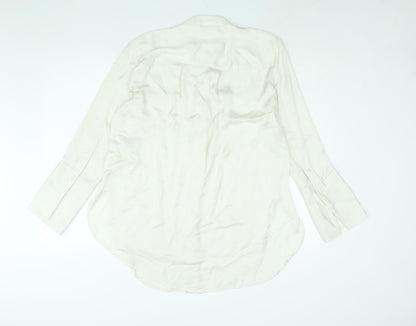 Womens UK Size S H&M Ivory Tunic Blouse