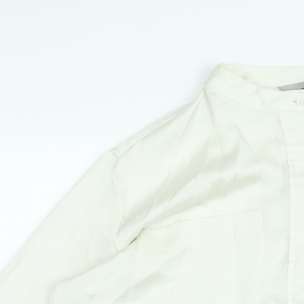 Womens UK Size S H&M Ivory Tunic Blouse