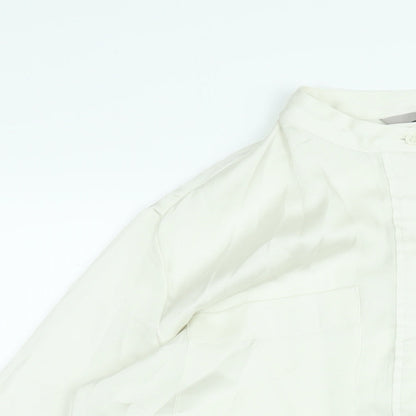 Womens UK Size S H&M Ivory Tunic Blouse