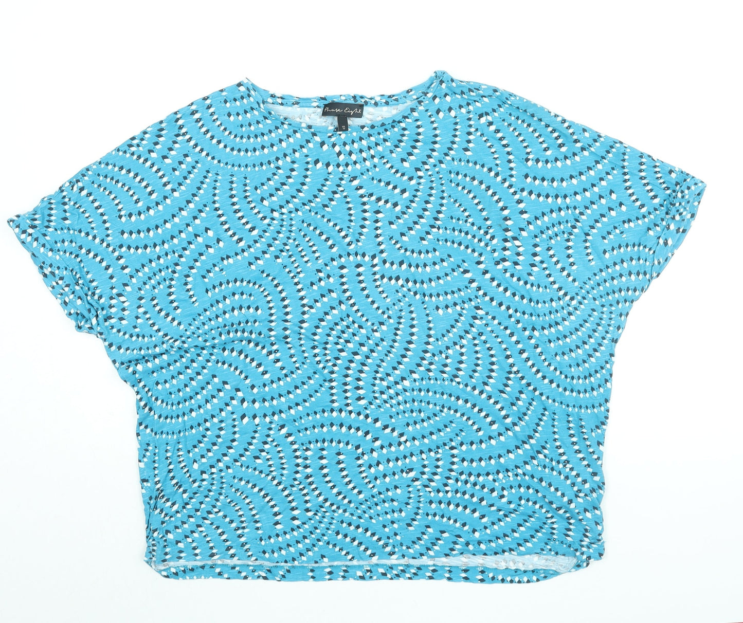 Womens UK Size 18 Phase Eight Blue Basic T-Shirt