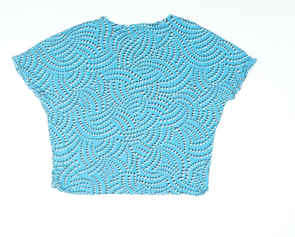 Womens UK Size 18 Phase Eight Blue Basic T-Shirt