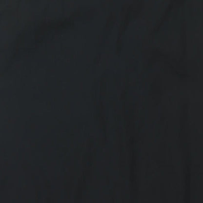 BHS Womens Black Polyester Shift Size 18 Cowl Neck Pullover - Rhinestone Strap