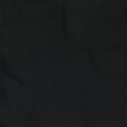 Rihoas Womens Black Polyester Basic Blouse Size L V-Neck - Lace Trim