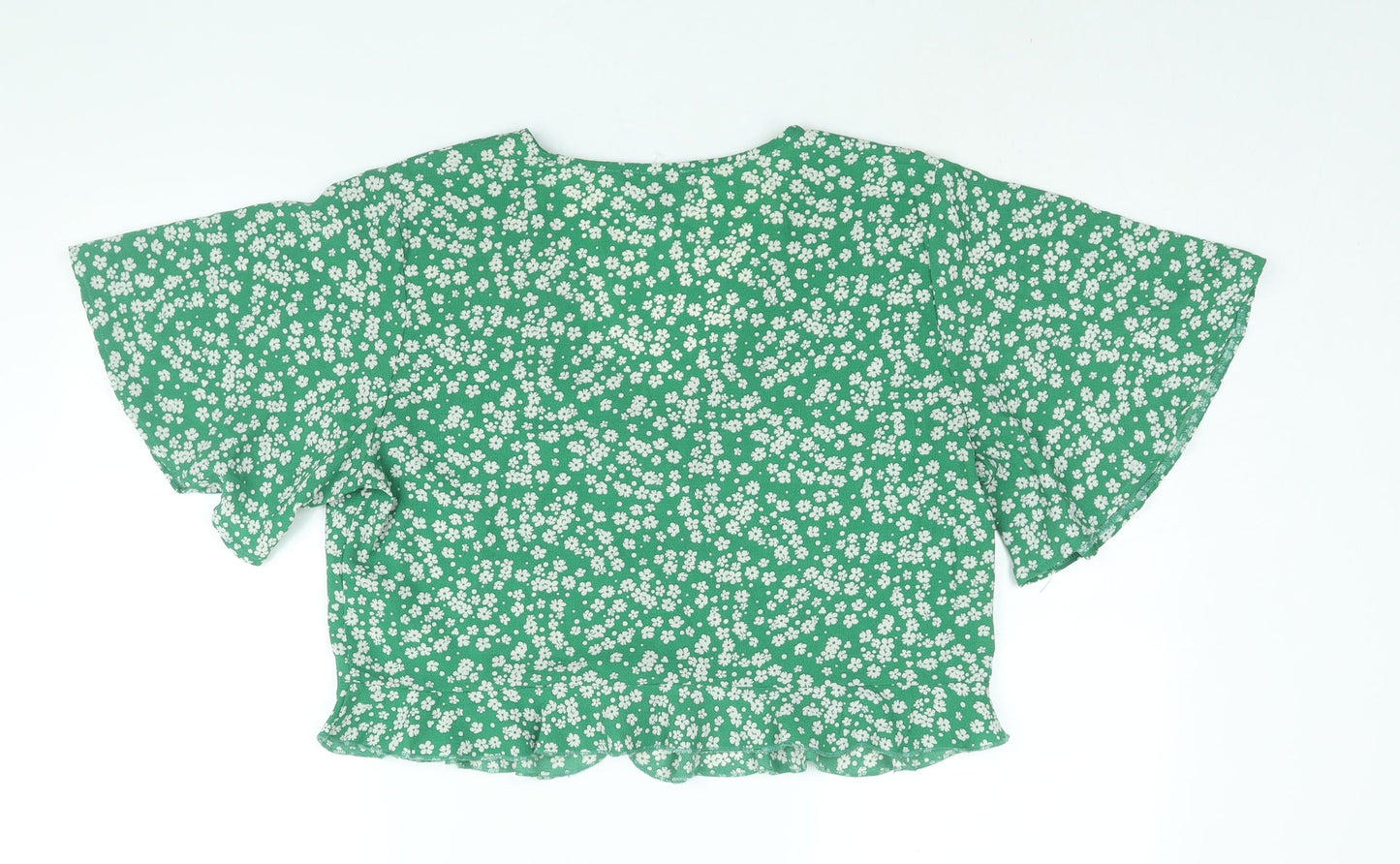 Womens UK Size 16 New Look Green Basic Blouse