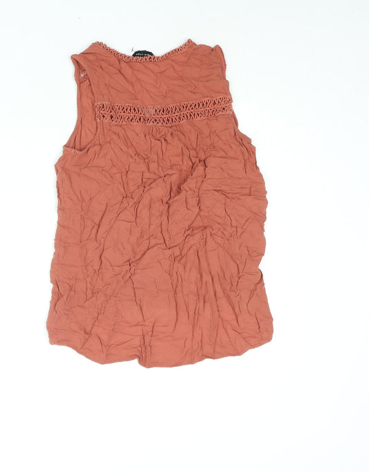 Womens UK Size 12 New Look Brown Camisole Blouse