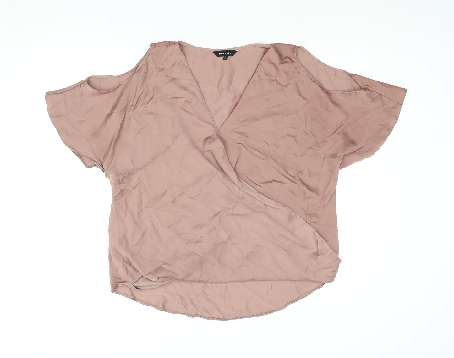 Womens UK Size 16 New Look Pink Basic Blouse