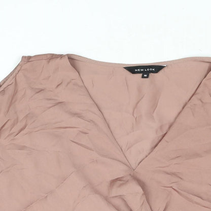 Womens UK Size 16 New Look Pink Basic Blouse