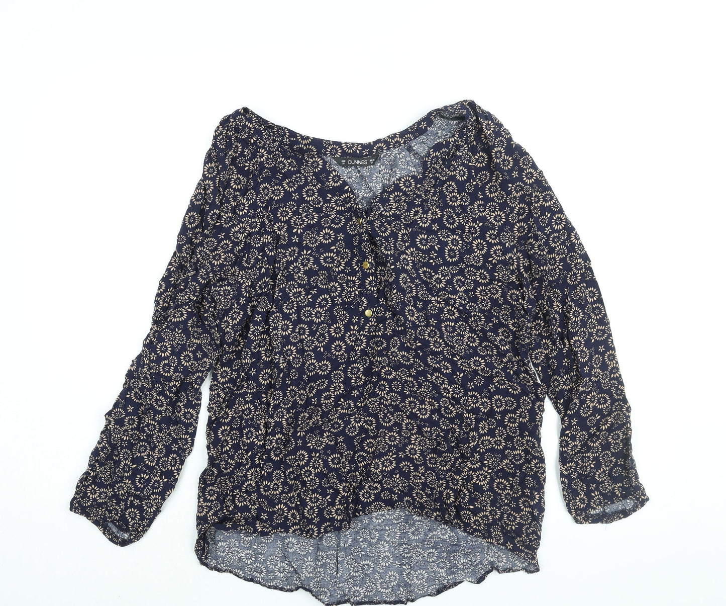 Womens UK Size 16 Dunnes Stores Blue Basic Blouse