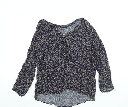 Womens UK Size 16 Dunnes Stores Blue Basic Blouse