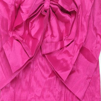 Oasis Womens Pink Polyester Mini Size 16 Sweetheart Zip - Bow