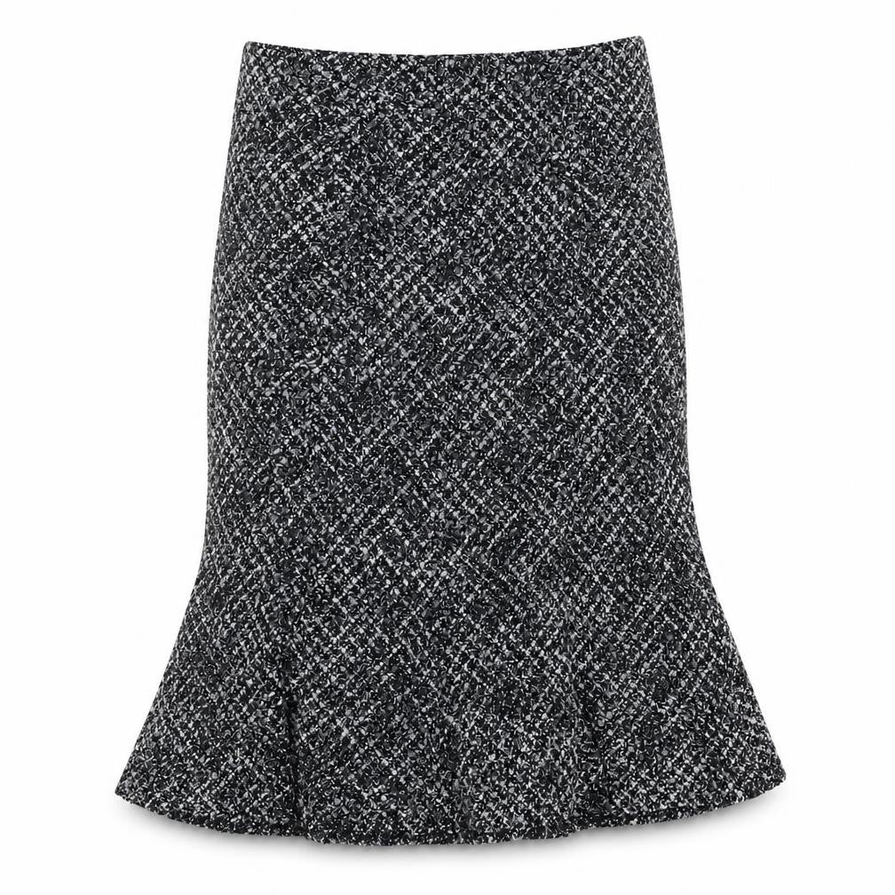 CC Womens Grey Polyester Trumpet Skirt Size 14 Zip