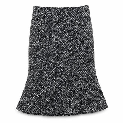 CC Womens Grey Polyester Trumpet Skirt Size 14 Zip