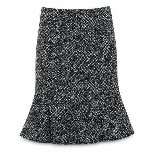 CC Womens Grey Polyester Trumpet Skirt Size 14 Zip